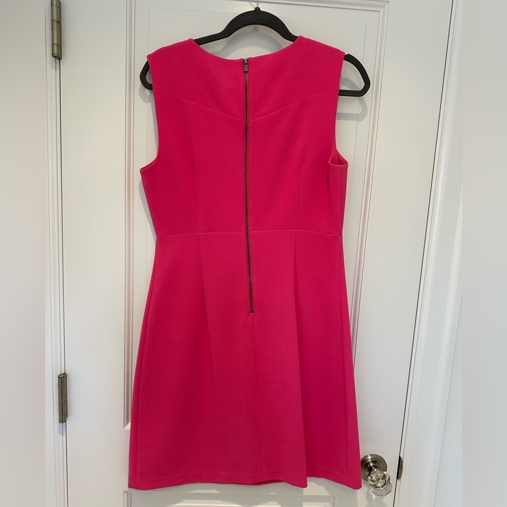 Diane Von Furstenberg  Carrie Pink Sleeveless Sheath Dress - Picture 3 of 5